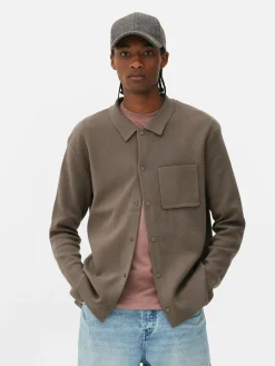 Hombre Primark Camisas|Camisa De Punto Con Corchetes