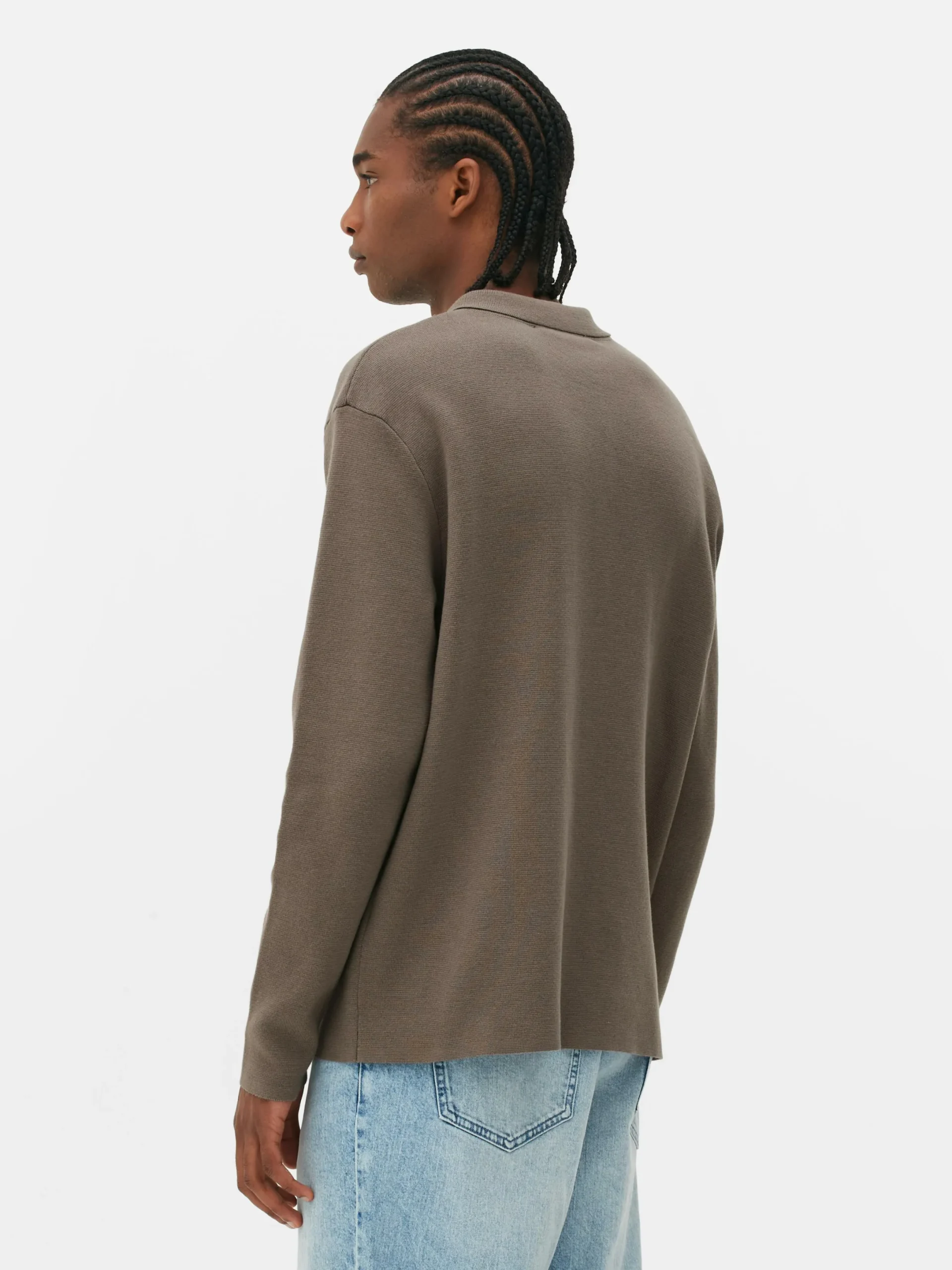 Hombre Primark Camisas|Camisa De Punto Con Corchetes