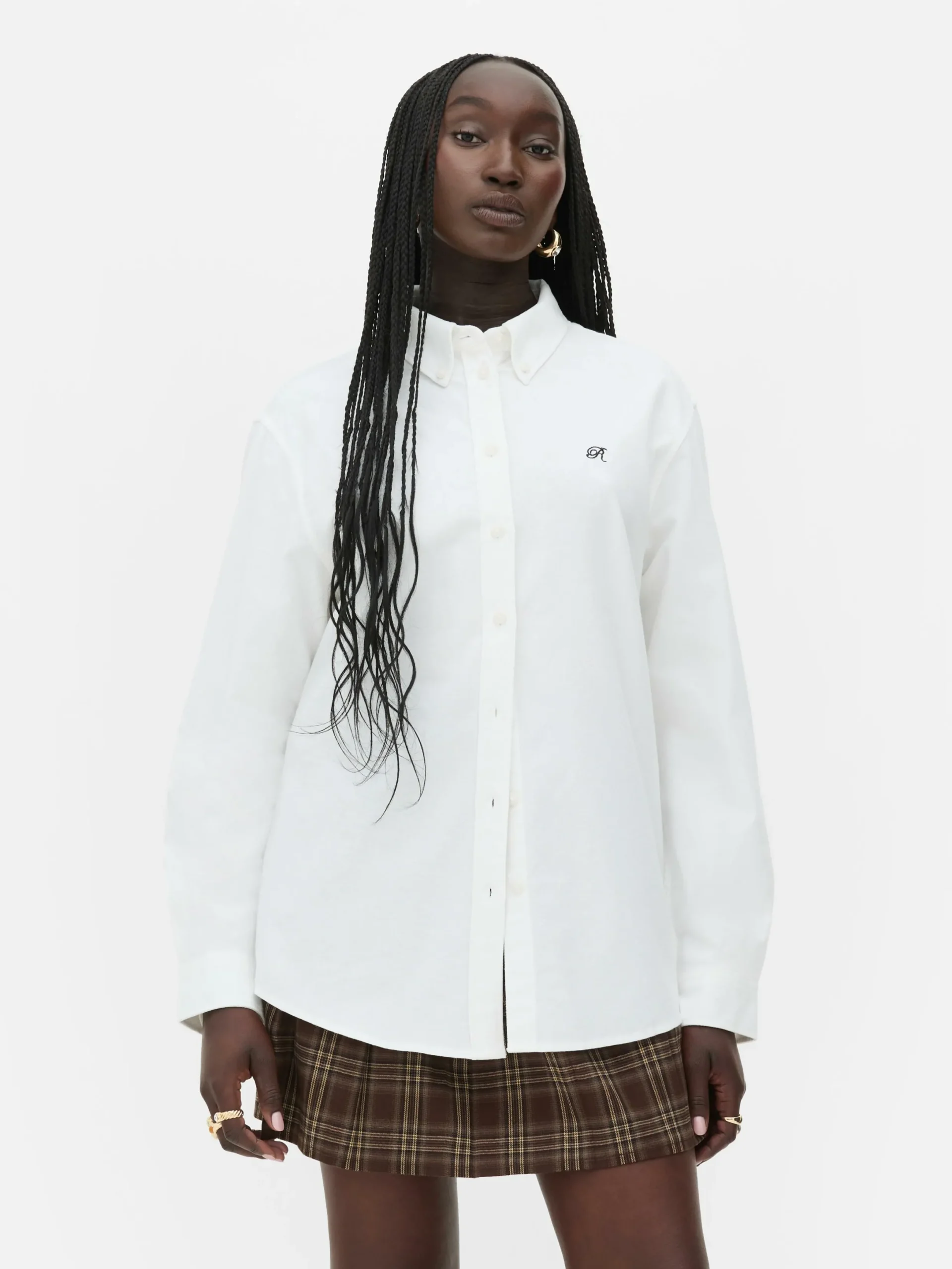 Mujer Primark Camisas Y Blusas|Camisa Oxford Abotonada De Rita Ora