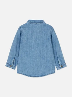 Primark Tops Y Camisetas|Camisa Vaquera De Manga Larga