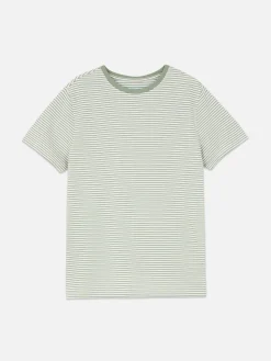 Niños Primark Tops Y Camisetas|Camiseta A Rayas En Jacquard Para Niño Mayor