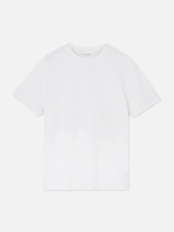 Hombre Primark Tops Y Camisetas|Camiseta Acanalada Con Cuello Redondo