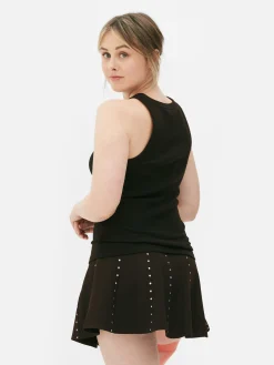 Mujer Primark Tops Y Camisetas|Camiseta Acanalada Con Espalda Nadadora