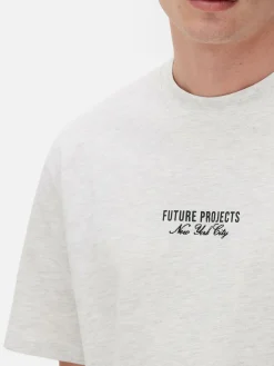 Hombre Primark Tops Y Camisetas|Camiseta Bordada De Future Projects
