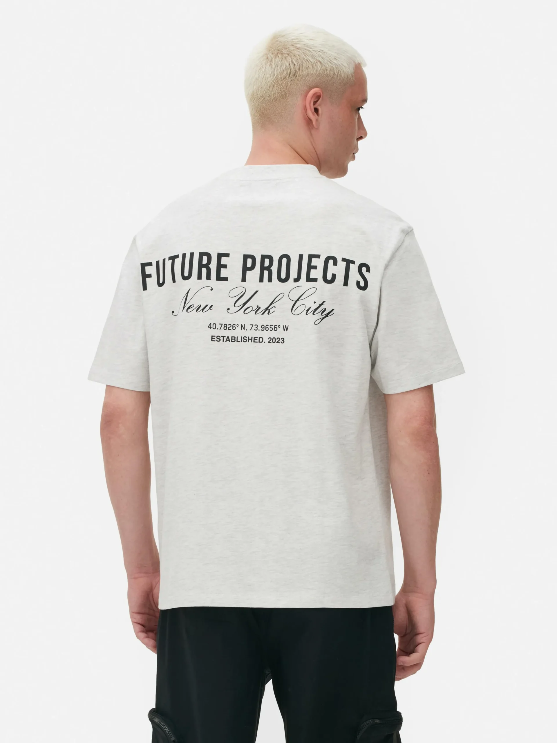 Hombre Primark Tops Y Camisetas|Camiseta Bordada De Future Projects