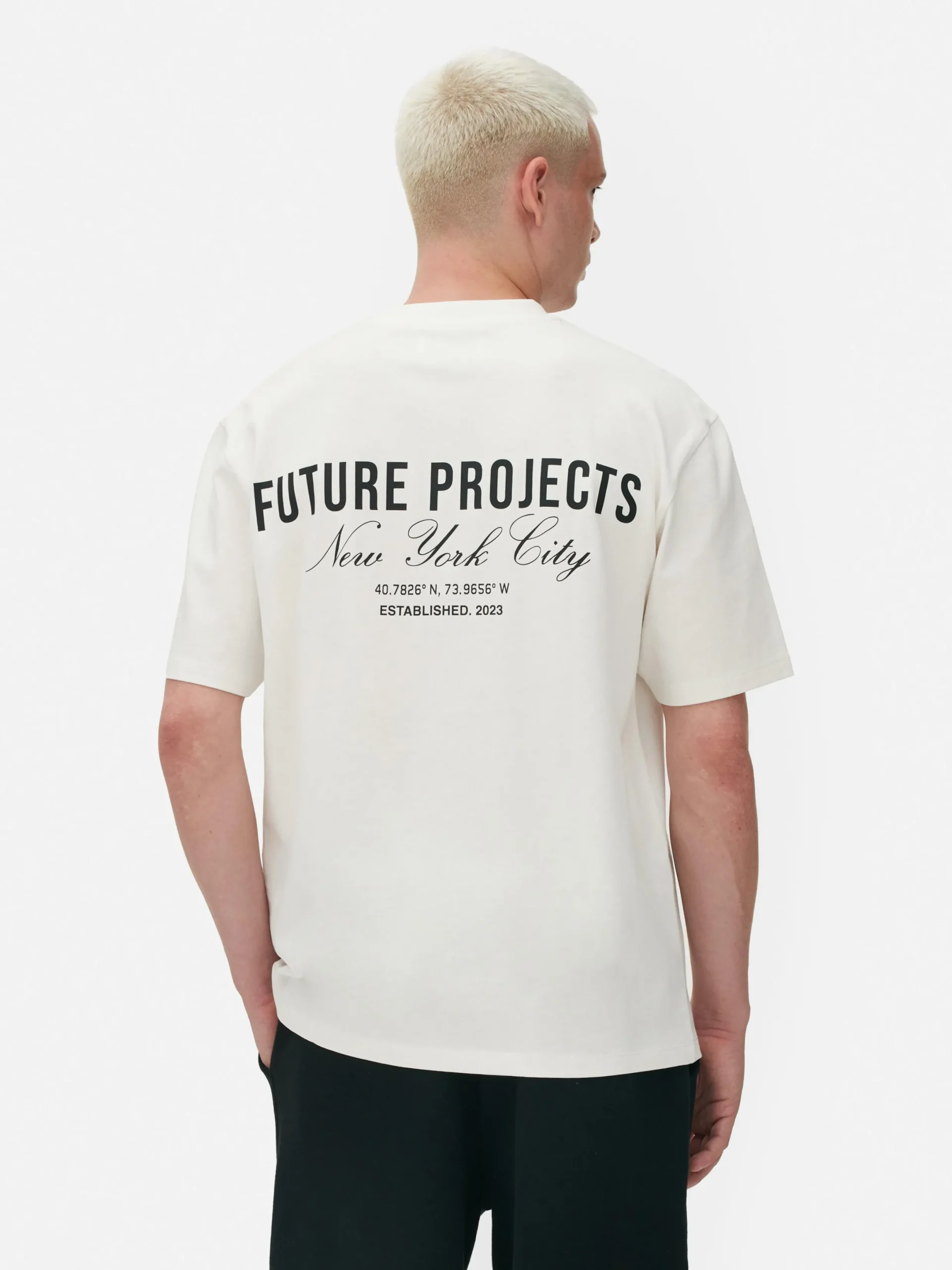 Hombre Primark Tops Y Camisetas|Camiseta Bordada De Future Projects