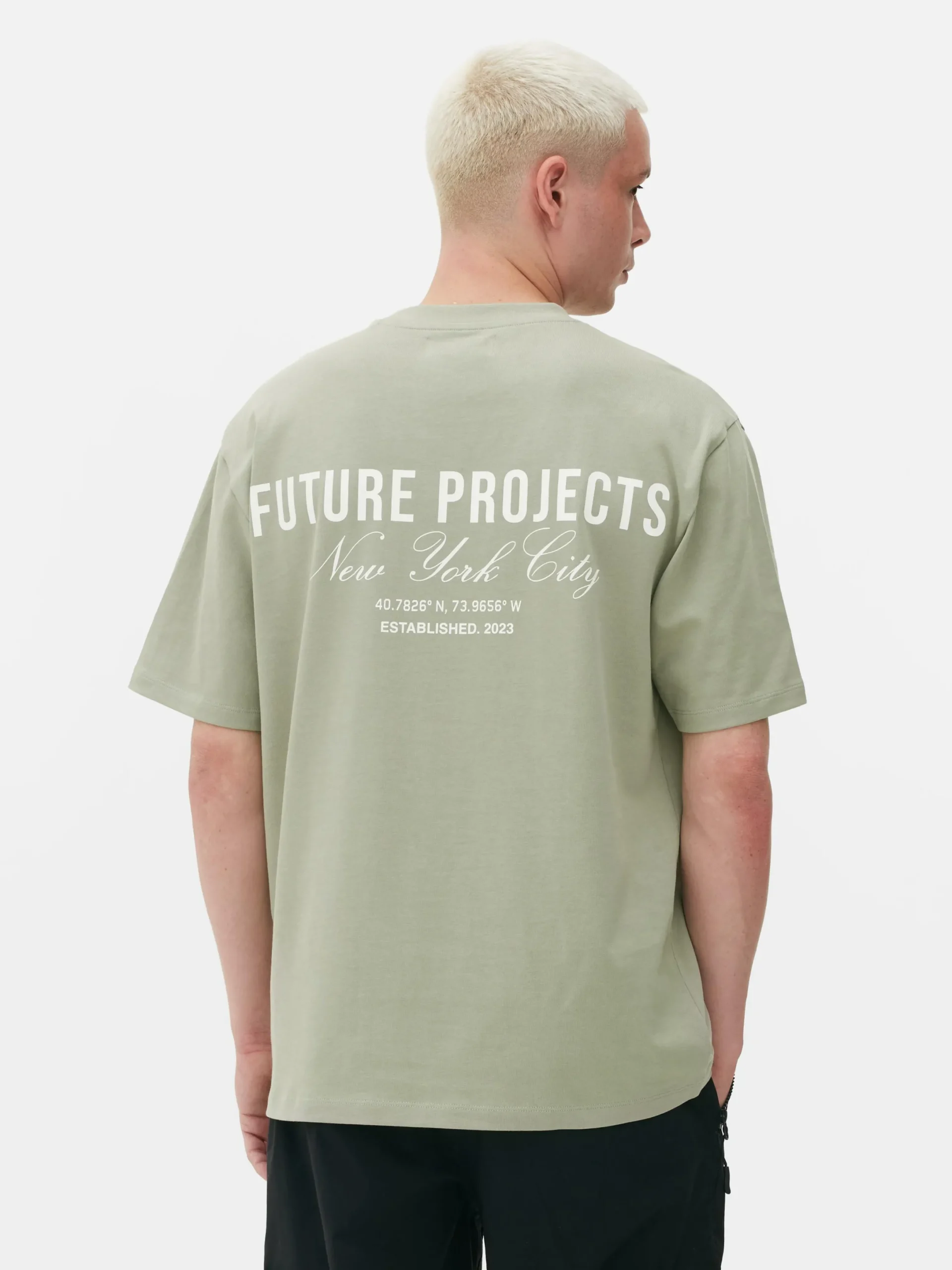 Hombre Primark Tops Y Camisetas|Camiseta Bordada De Future Projects