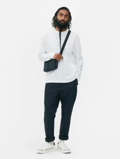 Hombre Primark Tops Y Camisetas|Camiseta Básica De Manga Larga