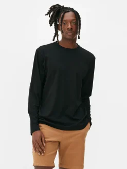 Hombre Primark Tops Y Camisetas|Camiseta Básica De Manga Larga