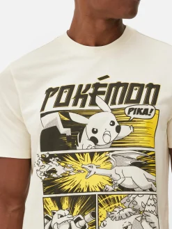 Hombre Primark Tops Y Camisetas|Camiseta Con Cómic De Pokémon