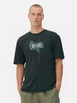 Hombre Primark Bitelchús|Camisetas Y Sudaderas Con Estampado Gráfico|Camiseta Con Efecto Lavado De Bitelchús