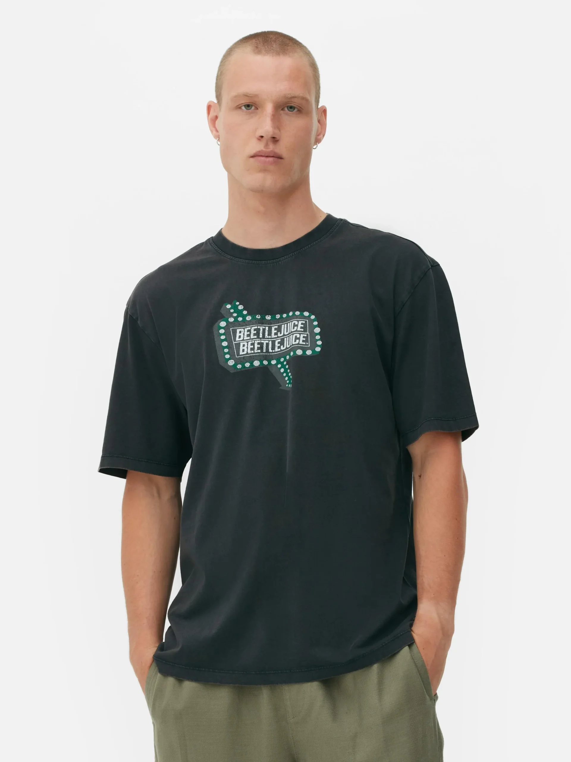 Hombre Primark Bitelchús|Camisetas Y Sudaderas Con Estampado Gráfico|Camiseta Con Efecto Lavado De Bitelchús