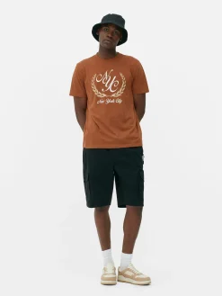 Hombre Primark Tops Y Camisetas|Camiseta Con Escudo De «New York City»