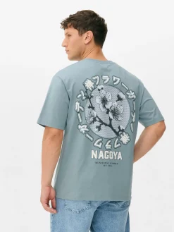 Hombre Primark Tops Y Camisetas|Camiseta Con Estampado Floral «Tokio»