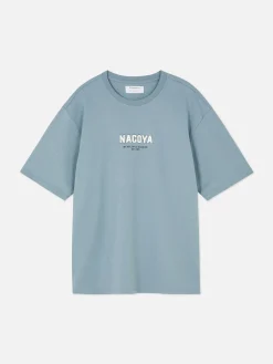 Hombre Primark Tops Y Camisetas|Camiseta Con Estampado Floral «Tokio»