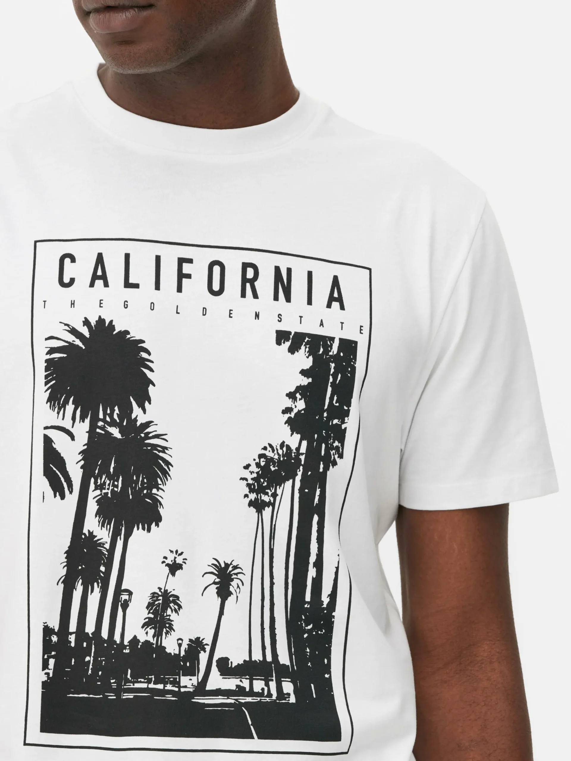 Hombre Primark Tops Y Camisetas|Camiseta Con Estampado Fotográfico «California»