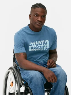 Hombre Primark Tops Y Camisetas|Camiseta Con Estampado Gráfico «Studio Essential»