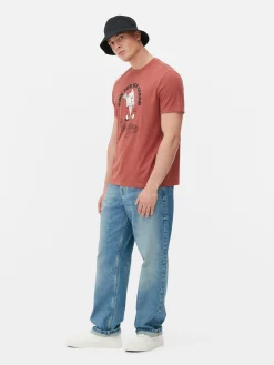 Hombre Primark Tops Y Camisetas|Camiseta Con Estampado Gráfico De Helado