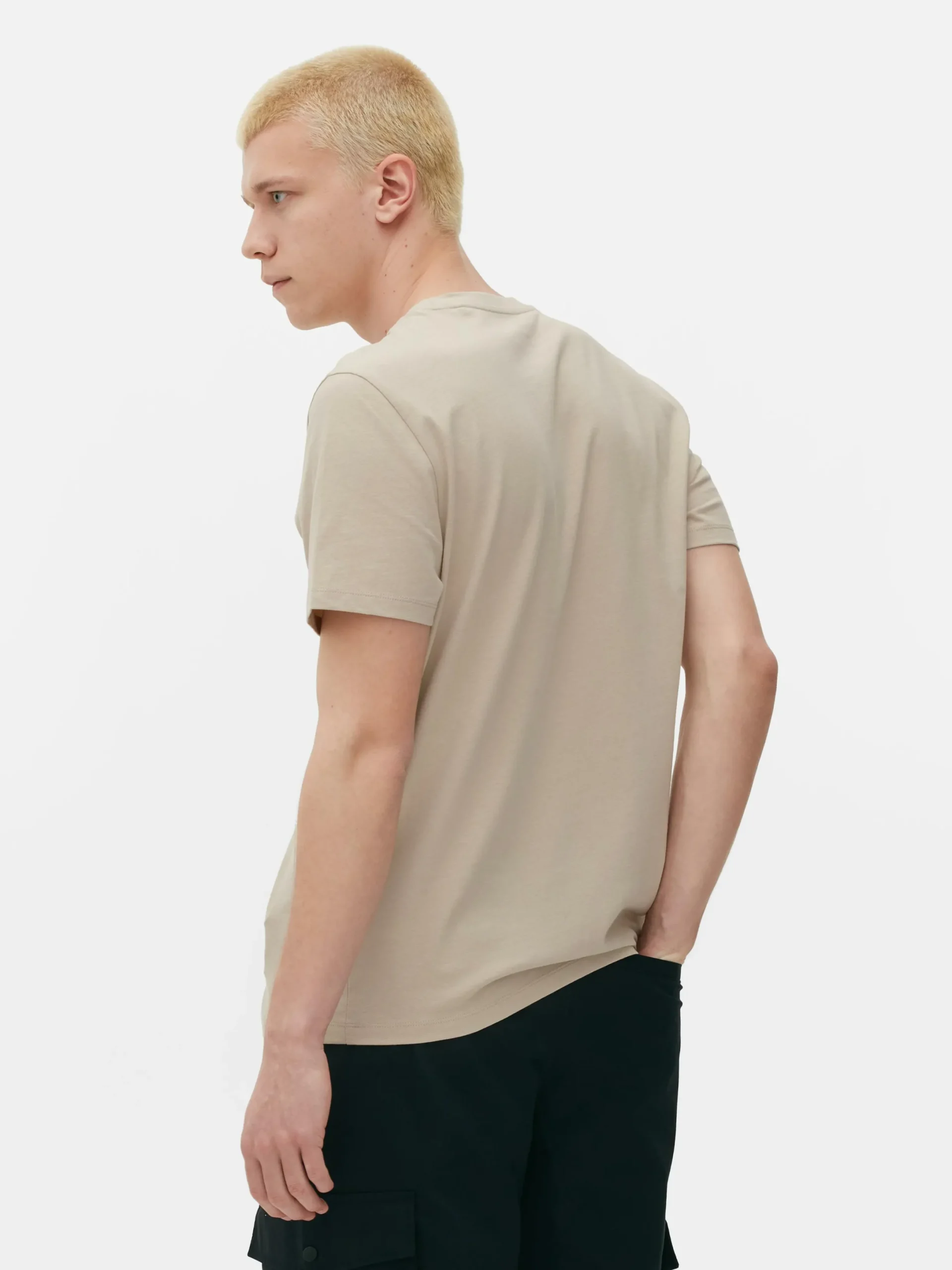 Hombre Primark Tops Y Camisetas|Camiseta Con Estampado Gráfico Japonés