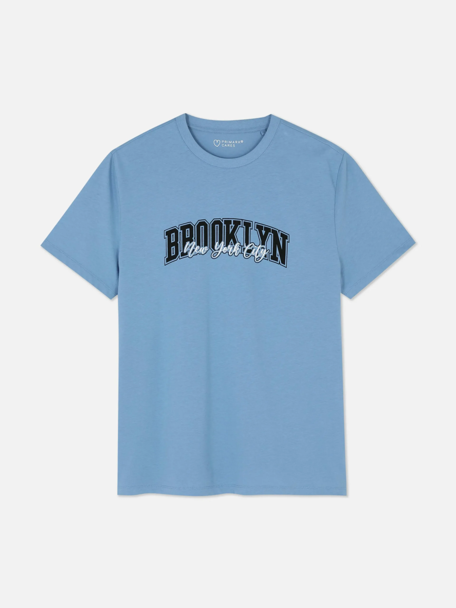 Hombre Primark Tops Y Camisetas|Camiseta Con Estampado Gráfico De «Brooklyn»