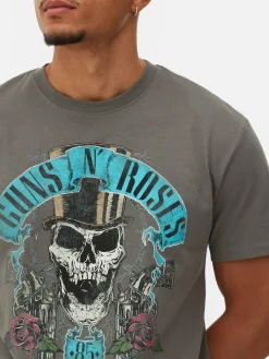 Hombre Primark Camisetas Y Sudaderas Con Estampado Gráfico|Tops Y Camisetas|Camiseta Con Estampado Gráfico De Guns N' Roses