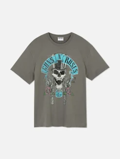 Hombre Primark Camisetas Y Sudaderas Con Estampado Gráfico|Tops Y Camisetas|Camiseta Con Estampado Gráfico De Guns N' Roses