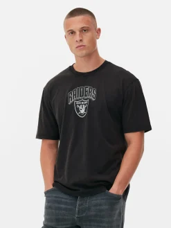 Hombre Primark Camisetas Y Sudaderas Con Estampado Gráfico|Tops Y Camisetas|Camiseta Con Gráfico De Las Vegas Raiders De La NFL