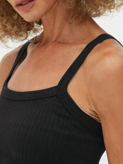 Mujer Primark Tops Y Camisetas|Camiseta Corta Acanalada Con Textura