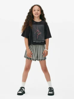 Niños Primark Tops Y Camisetas|Camiseta Corta Con Diseño De Bailarina Parisina