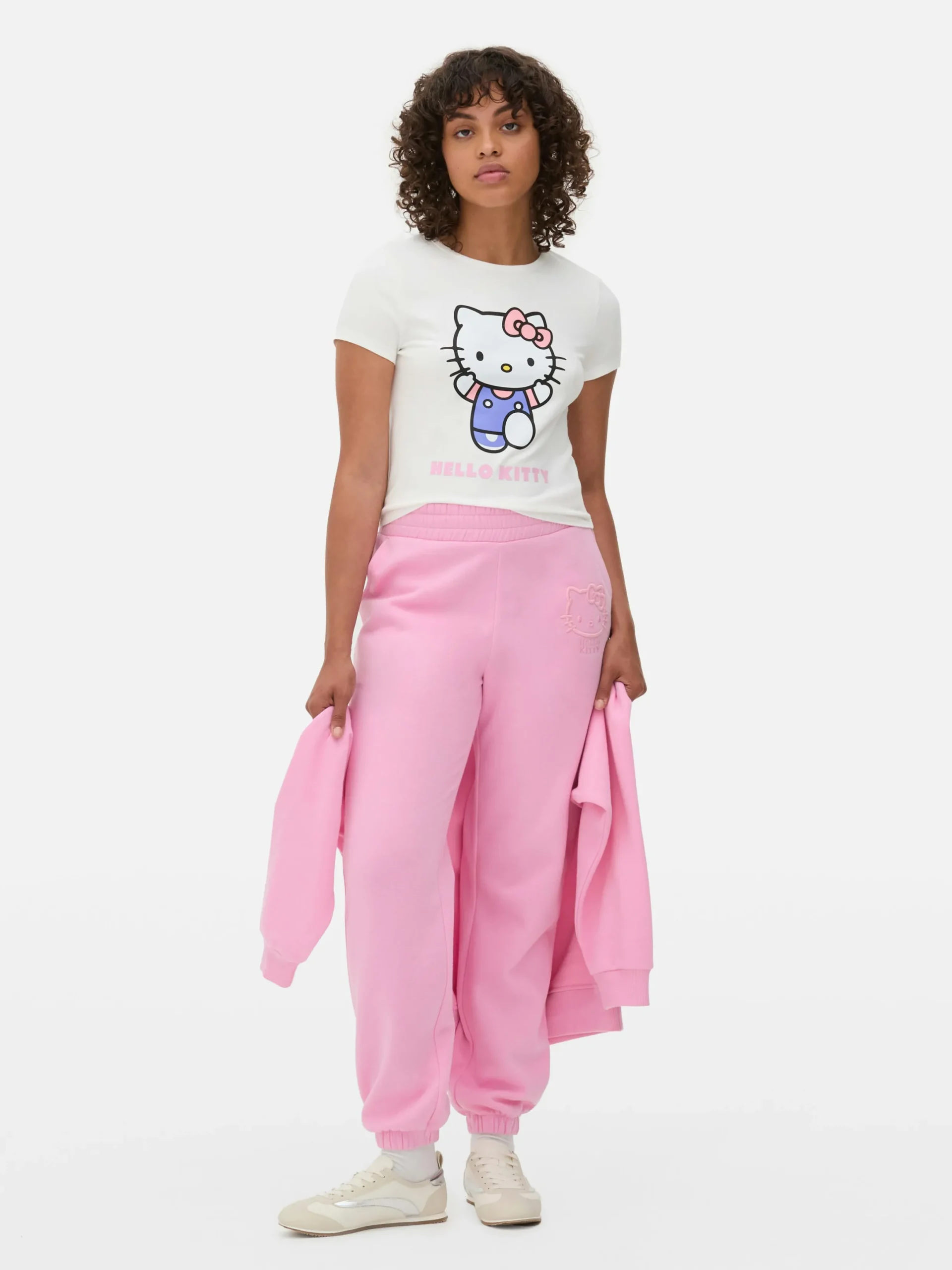 Mujer Primark Tops Y Camisetas|Camiseta Corta Con Estampado De Hello Kitty