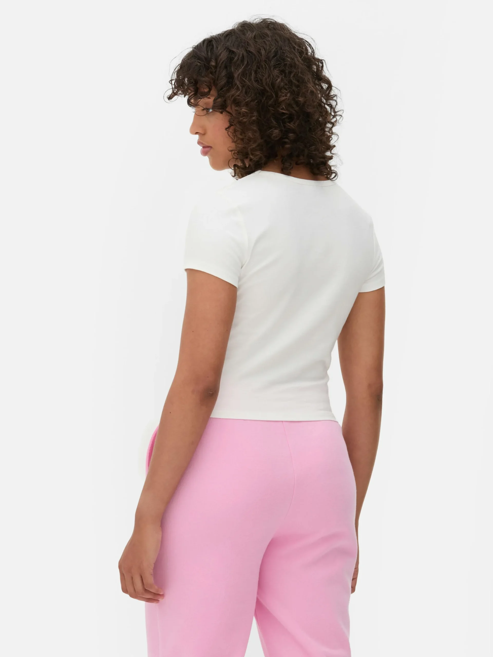 Mujer Primark Tops Y Camisetas|Camiseta Corta Con Estampado De Hello Kitty