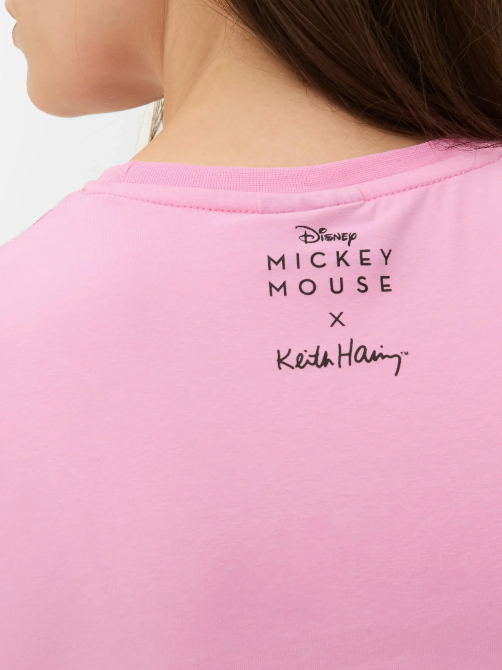 Mujer Primark Tops Y Camisetas|Camiseta Corta Mickey Mouse De Disney X Keith Haring
