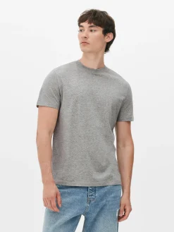 Hombre Primark Tops Y Camisetas|Camiseta De Algodón Con Cuello Redondo