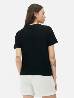 Mujer Primark Tops Y Camisetas|Camiseta De Algodón Con Estampado Gráfico