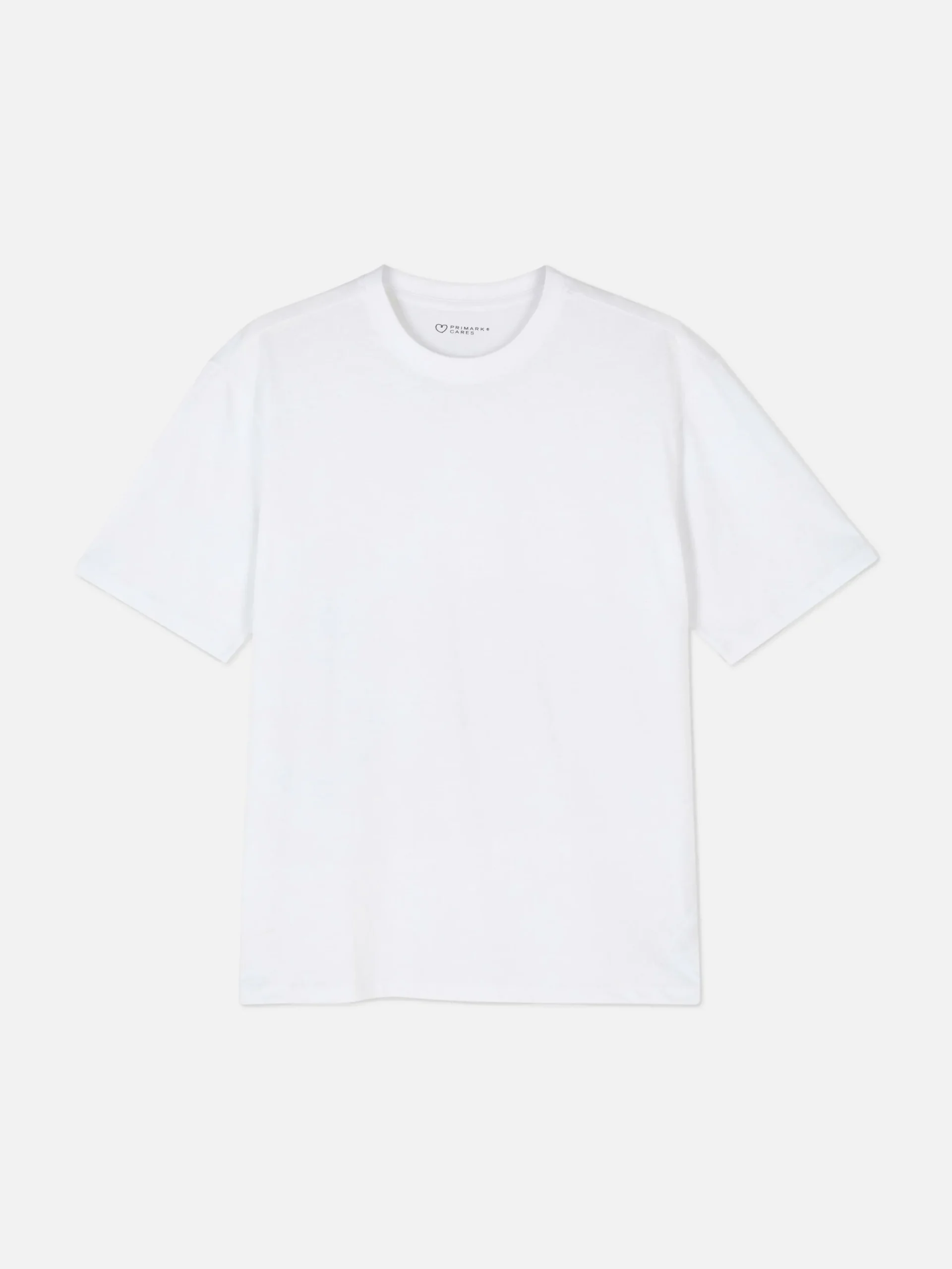 Hombre Primark Tops Y Camisetas|Camiseta De Algodón De Corte Holgado