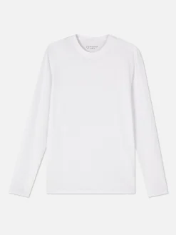 Hombre Primark Tops Y Camisetas|Camiseta De Algodón De Manga Larga