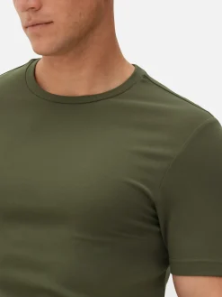 Hombre Primark Tops Y Camisetas|Camiseta De Corte Entallado De Kem