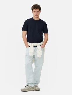 Hombre Primark Tops Y Camisetas|Camiseta De Cuello Redondo Estampada De Kem