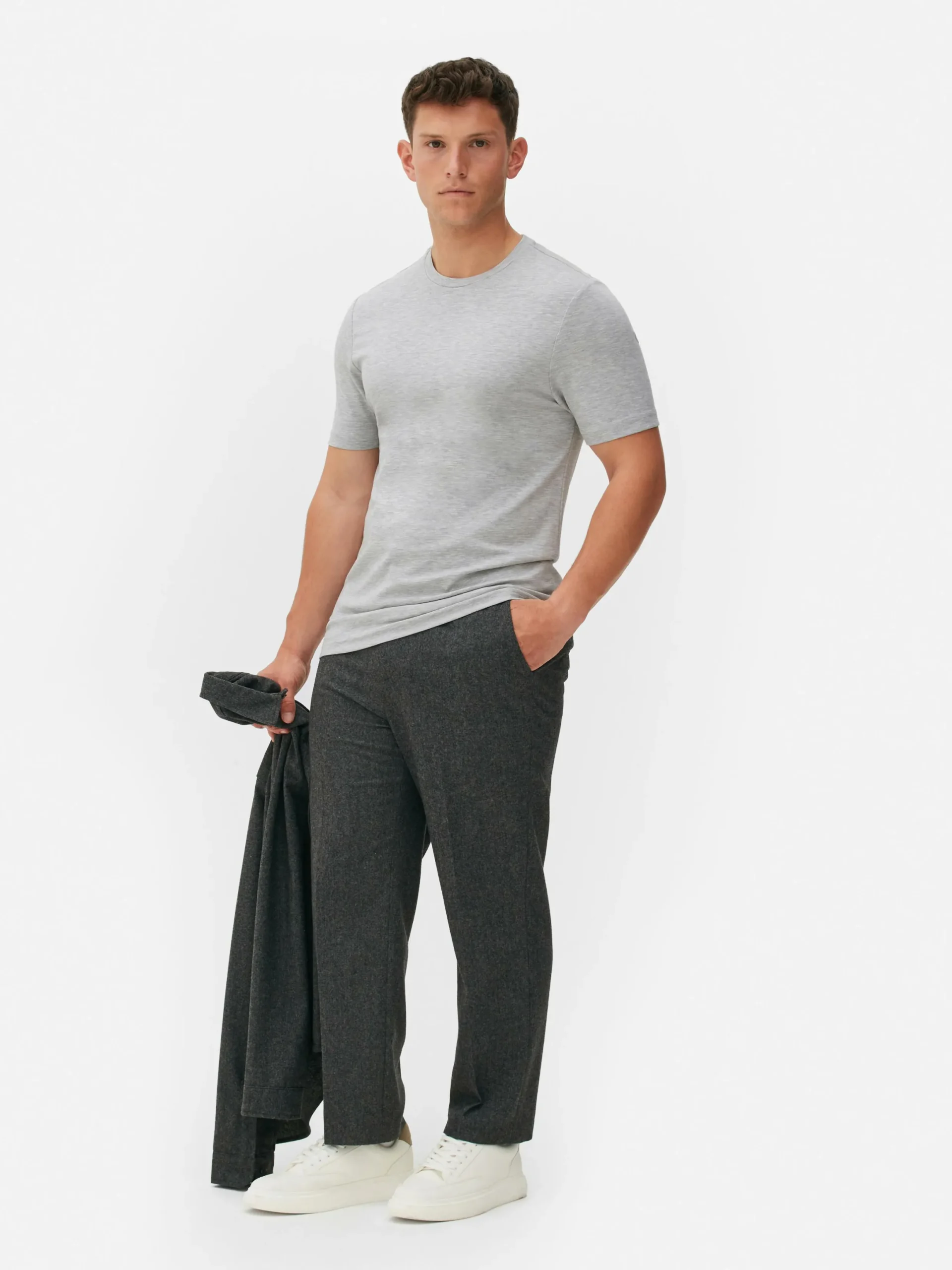 Hombre Primark Tops Y Camisetas|Camiseta De Cuello Redondo Estampada De Kem