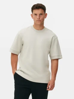 Hombre Primark Tops Y Camisetas|Camiseta De Cuello Redondo Estampada De Kem