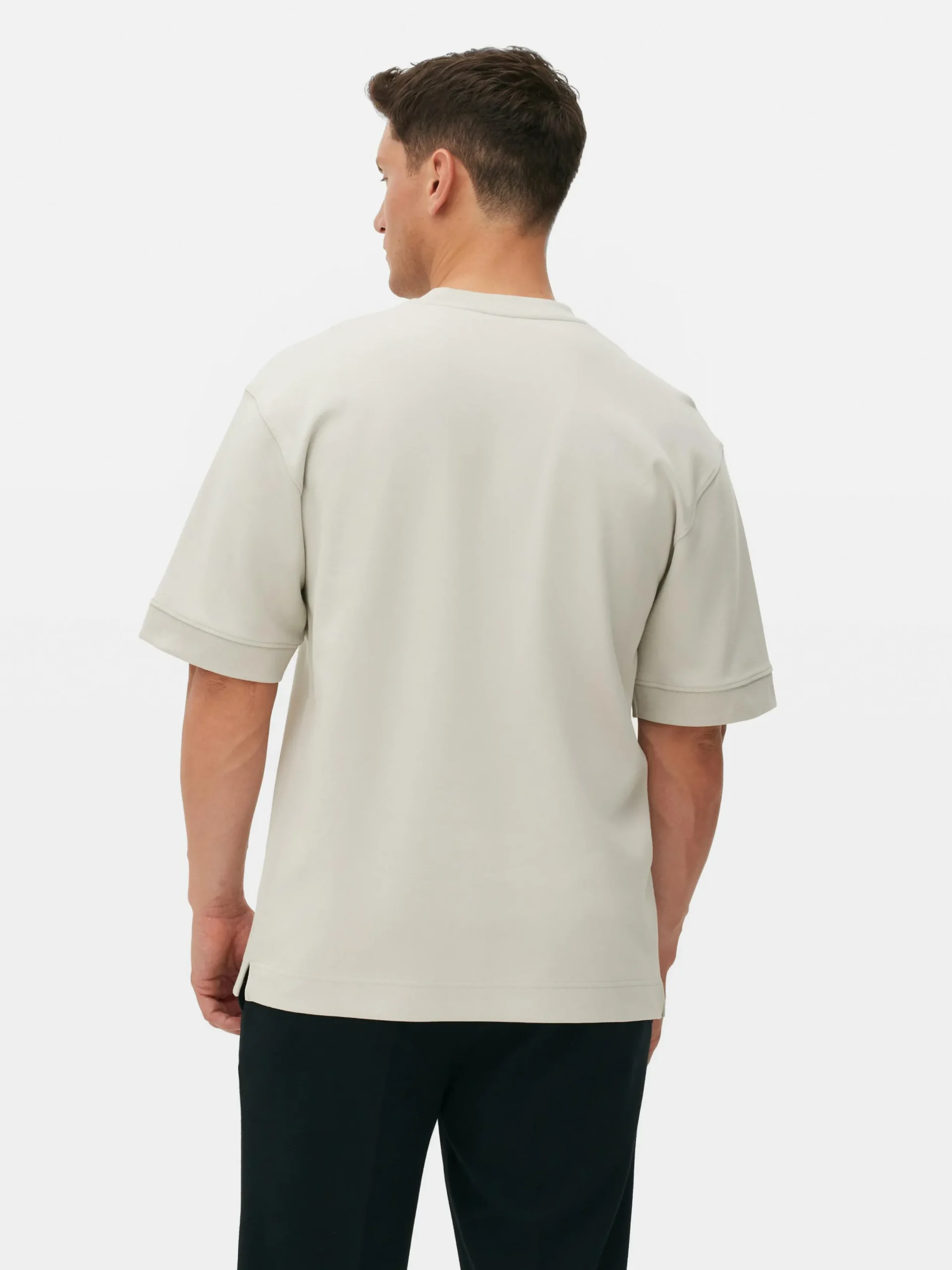 Hombre Primark Tops Y Camisetas|Camiseta De Cuello Redondo Estampada De Kem