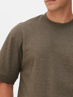 Hombre Primark Tops Y Camisetas|Camiseta De Cuello Redondo Estampada De Kem