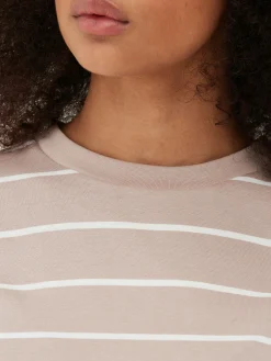 Mujer Primark Tops Y Camisetas|Camiseta De Cuello Redondo A Rayas