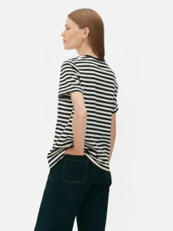 Mujer Primark Tops Y Camisetas|Camiseta De Cuello Redondo De The Edit