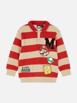 Niños Primark Sudaderas Con Y Sin Capucha|Camiseta De Estilo Rugby De Super Mario