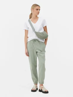 Mujer Primark Tops Y Camisetas|Camiseta De Manga Corta Con Cuello De Pico