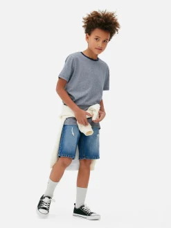 Niños Primark Tops Y Camisetas|Camiseta De Manga Corta Con Raya Diplomática