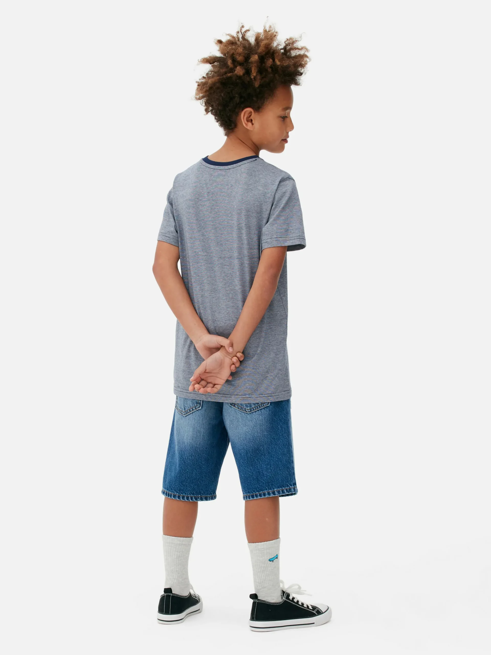 Niños Primark Tops Y Camisetas|Camiseta De Manga Corta Con Raya Diplomática