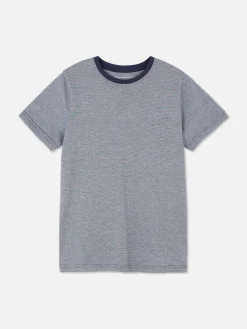 Niños Primark Tops Y Camisetas|Camiseta De Manga Corta Con Raya Diplomática