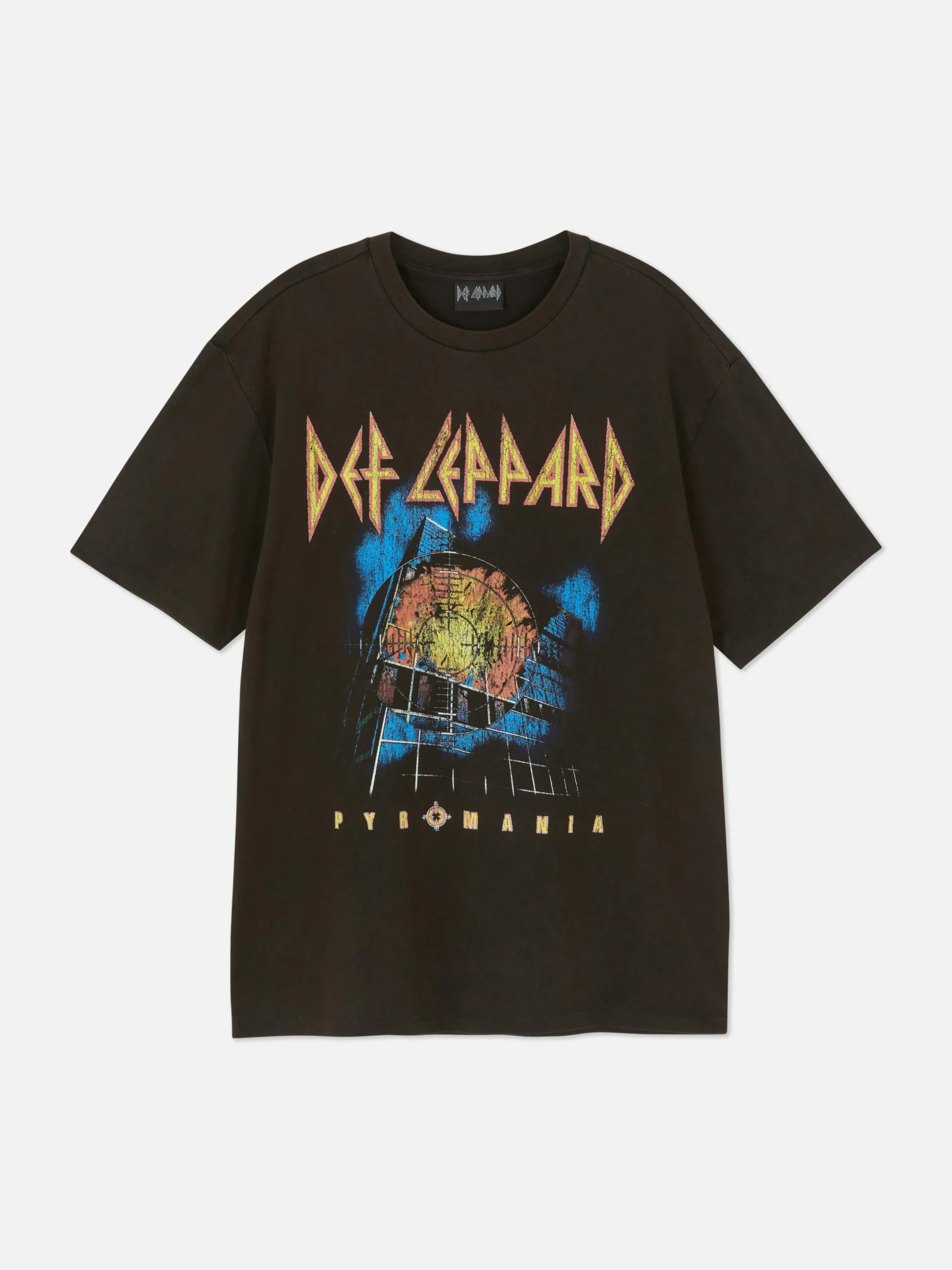 Mujer/Hombre Primark Camisetas Y Sudaderas Con Estampado Gráfico|Tops Y Camisetas|Camiseta De Manga Corta Con Estampado De Def Leppard